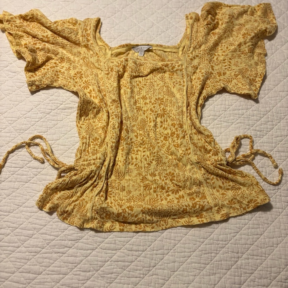 Lucky Brand Subtly Flowered Top